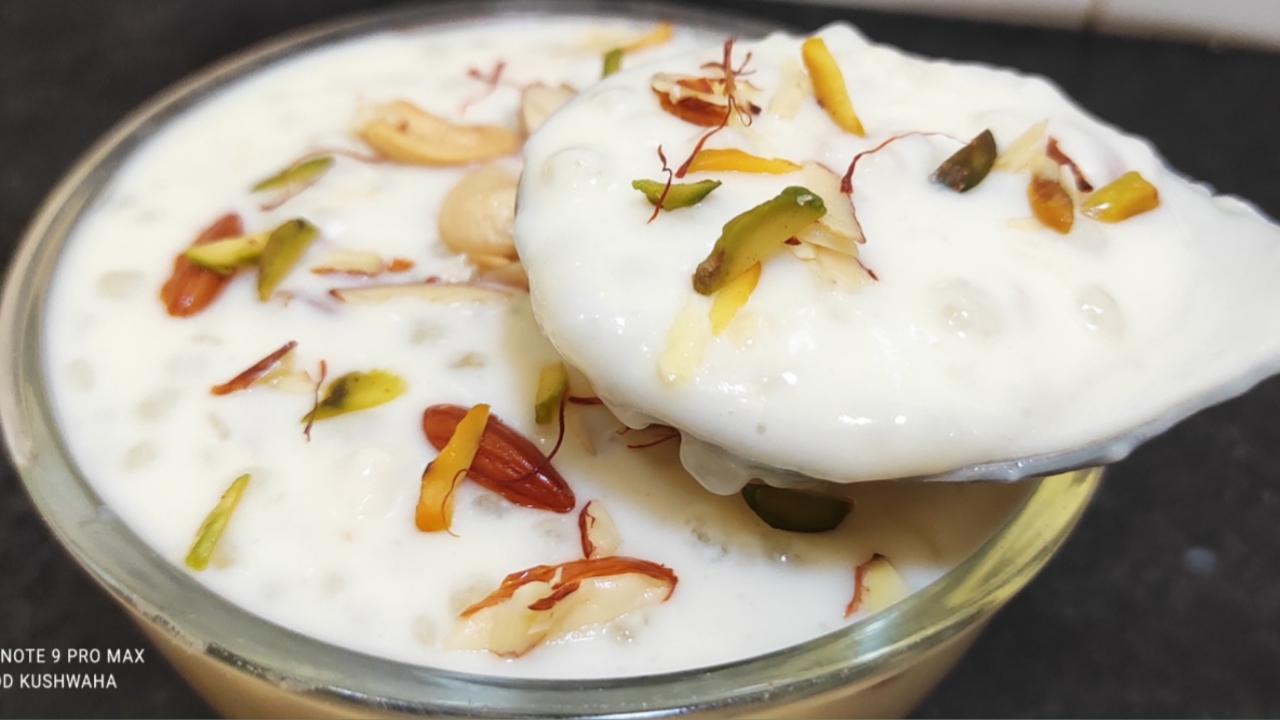 sabudana kheer recipe, sabudana kheer, sabudana kheer recipe in hindi