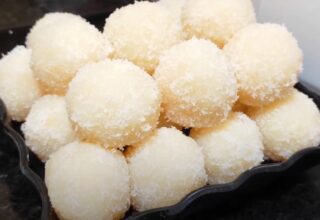 nariyal laddu recipe, coconut ladoo, nariyal